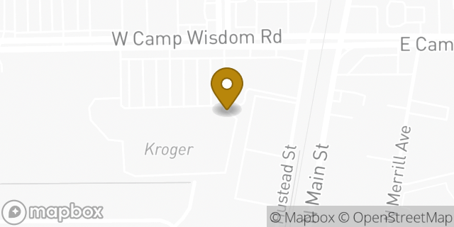 Map showing the location of Budget Car Rental in Duncanville, TX 75116