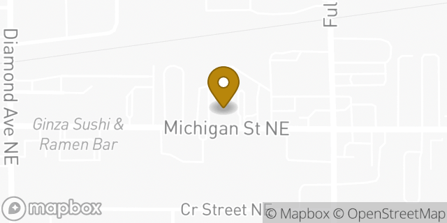 Map showing the location of Amazon Locker - Wheaton in GRAND RAPIDS, MI 49503