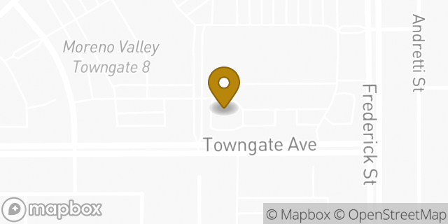 Map showing the location of Chase Bank in Moreno Valley, CA 92553