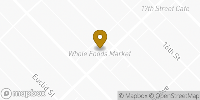 Map showing the location of Whole Foods Market in Santa Monica, CA 90403