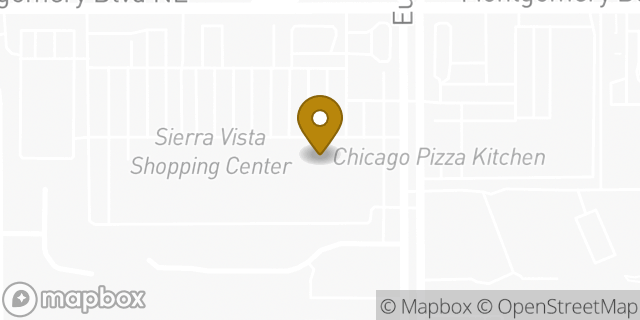 Map showing the location of Marshalls in Albuquerque, NM 87111
