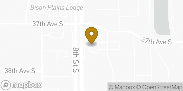 Map showing the location of Starbucks in Moorhead, MN 56560