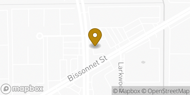Map showing the location of AutoZone in Houston, TX 77074