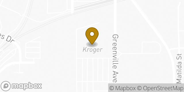 Map showing the location of ATM Kroger in Dallas, TX 75206