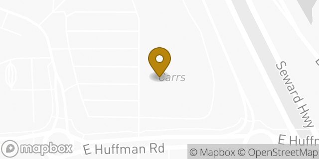 Map showing the location of Carrs in Anchorage, AK 99515