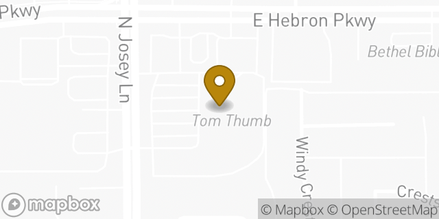 Map showing the location of Coinme in Carrollton, TX 75007