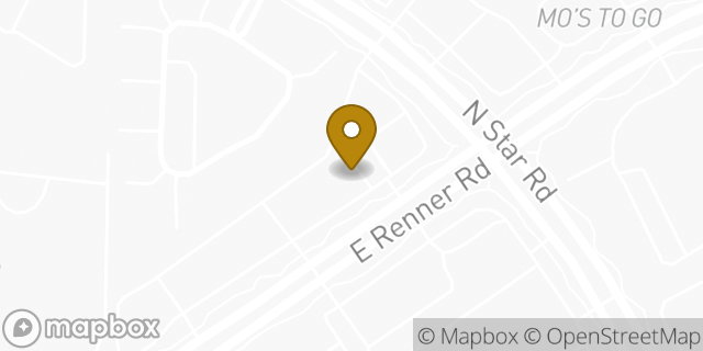 Map showing the location of Starbucks in Richardson, TX 75082