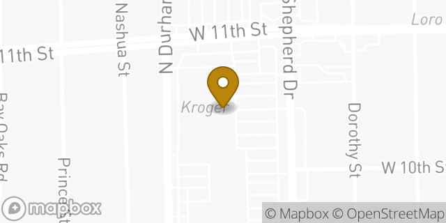 Map showing the location of Starbucks in Houston, TX 77008