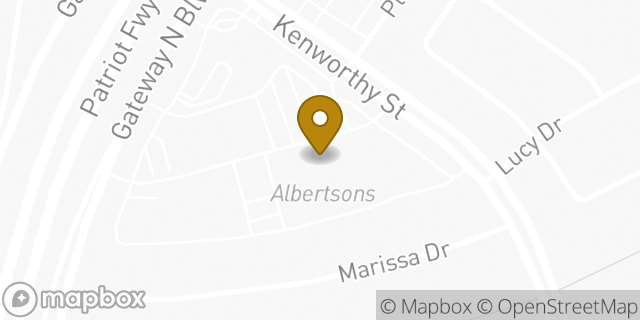 Map showing the location of Albertsons in El Paso, TX 79924