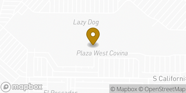 Map showing the location of Sunglass Hut in West Covina, CA 91790