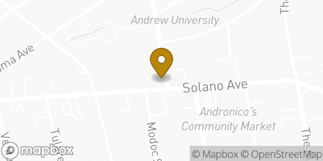 Map showing the location of Starbucks in Berkeley, CA 94707