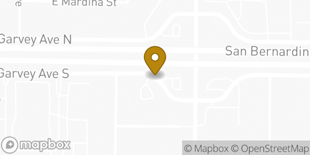 Map showing the location of West Covina - East Garvey South HLE in West Covina, CA 91791
