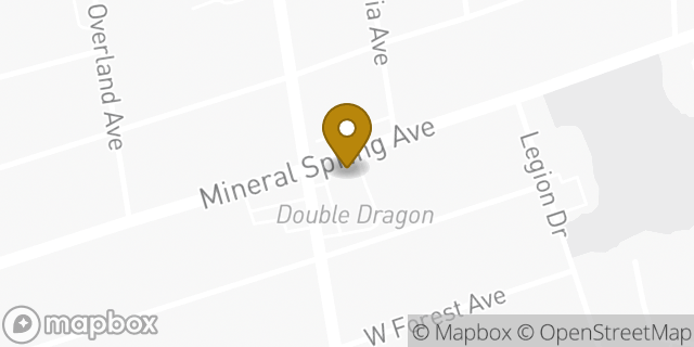 Map showing the location of Dunkin' in Pawtucket, RI 02860