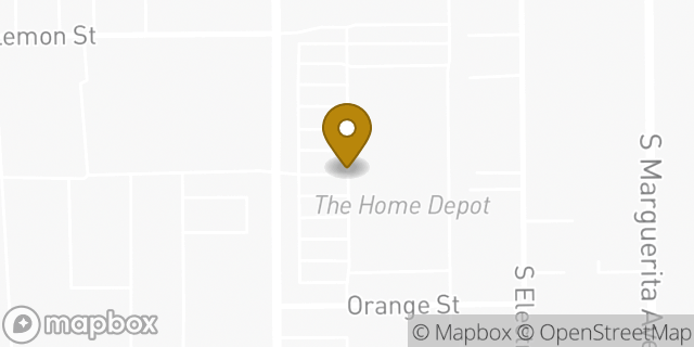 Map showing the location of Home Depot in Alhambra, CA 91803