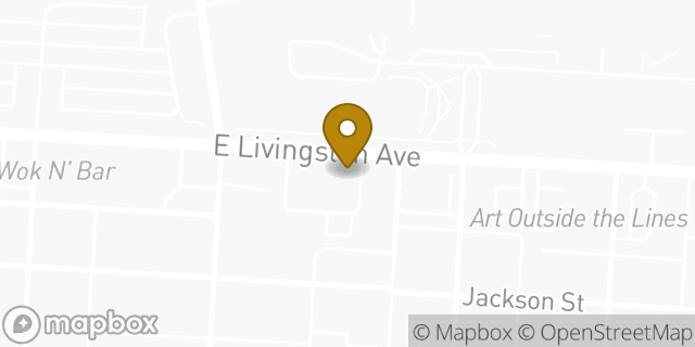 Map showing the location of Starbucks in Columbus, OH 43215