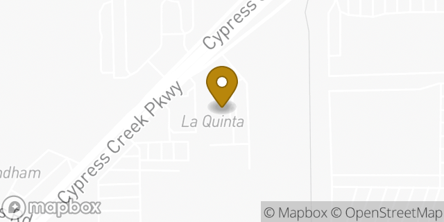 Map showing the location of La Quinta by Wyndham Houston Willowbrook Vintage Park in Houston, TX 77070