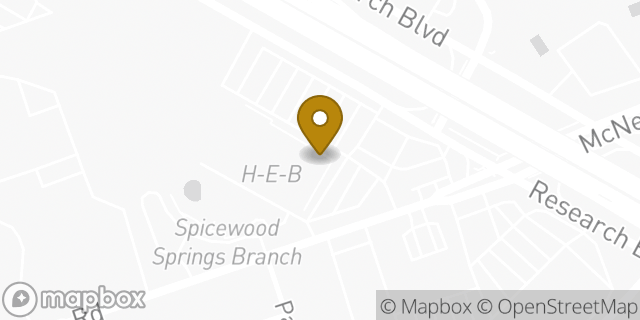 Map showing the location of Chase Bank in Austin, TX 78750