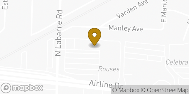 Map showing the location of The UPS Store in Metairie, LA 70001
