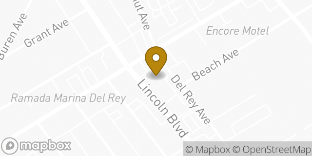 Map showing the location of Citibank ATM in Marina del Rey, CA 90292