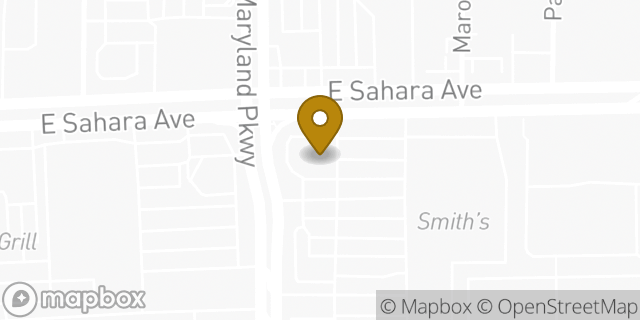 Map showing the location of Chase Bank in Las Vegas, NV 89109