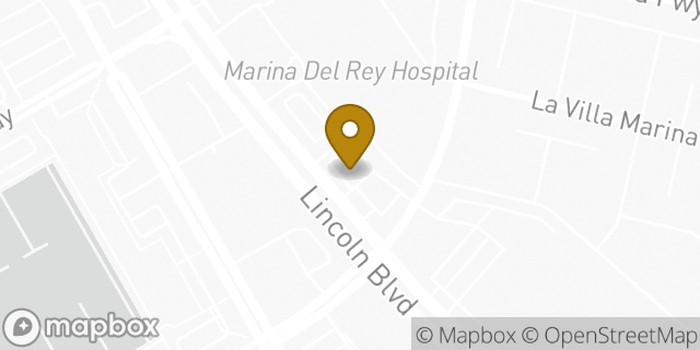 Map showing the location of McDonald's in Los Angeles, CA 90292