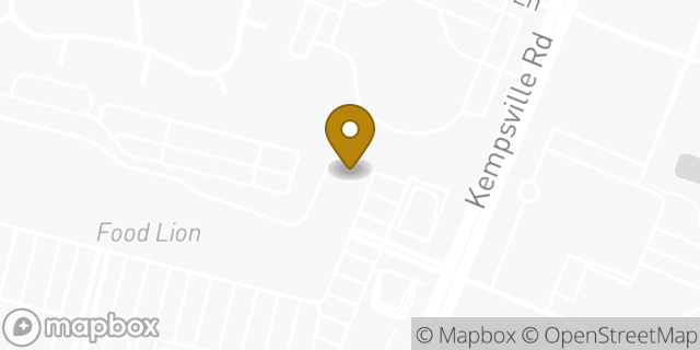 Map showing the location of Papa Johns Pizza in Virginia Beach, VA 23464