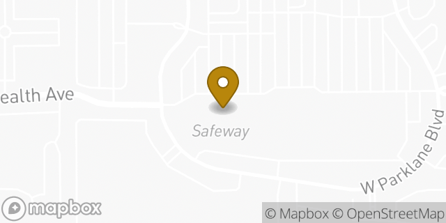 Map showing the location of Safeway in Chandler, AZ 85224