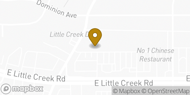 Map showing the location of Amazon Locker - Locomotive in Norfolk, VA 23518