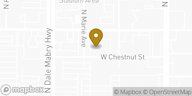 Map showing the location of Staples in Tampa, FL 33607