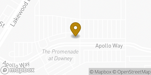 Map showing the location of Chase Bank in Downey, CA 90242