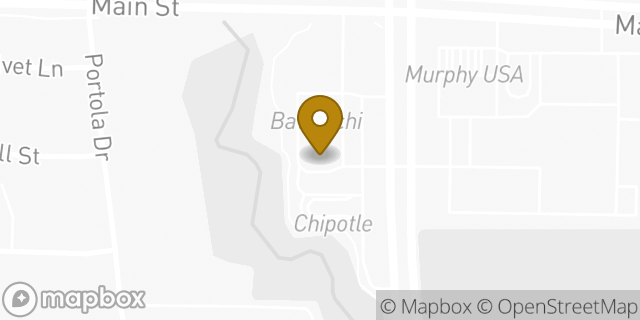 Map showing the location of Starbucks in Frisco, TX 75035