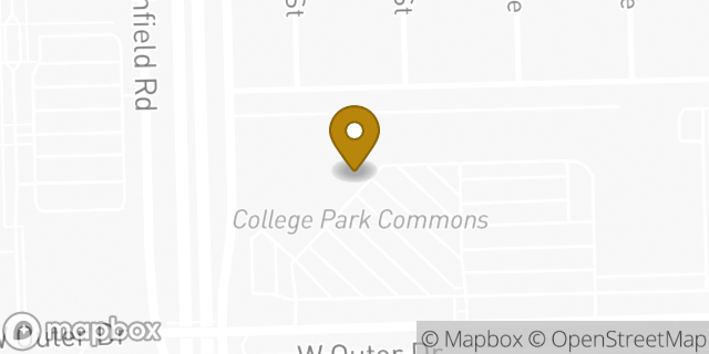 Map showing the location of Amazon Locker - Sew in Detroit, MI 48235