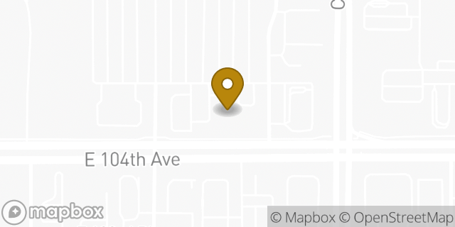 Map showing the location of AutoZone in Commerce City, CO 80022