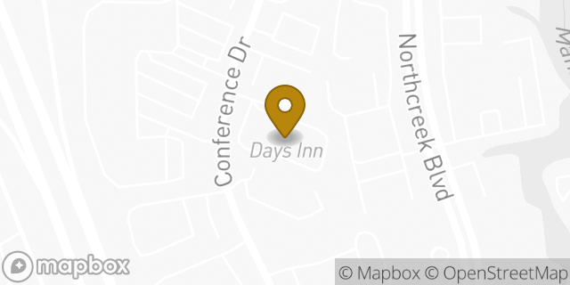Map showing the location of Days Inn in Goodlettsville, TN 37072