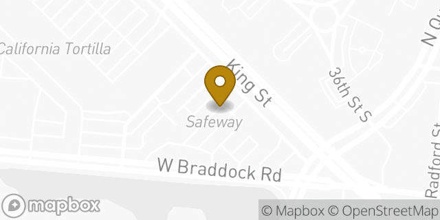 Map showing the location of Safeway in Alexandria, VA 22302