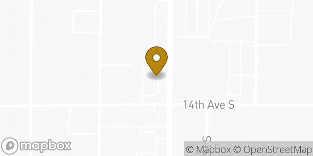 Map showing the location of Starbucks Coffee Company in Fargo, ND 58103