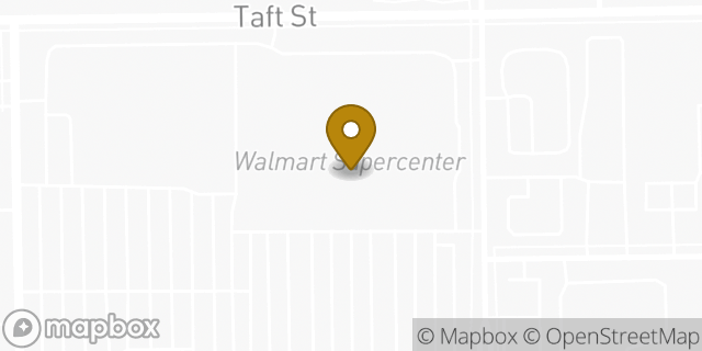 Map showing the location of Walmart in Wichita, KS