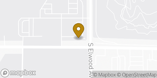 Map showing the location of W 71st in Tulsa, OK 74132