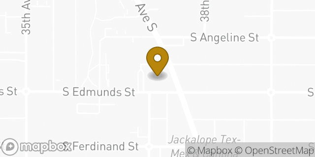 Map showing the location of Bank of America in Seattle, WA 98118