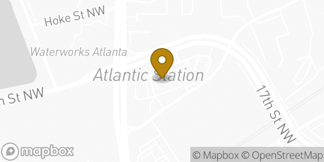 Map showing the location of Chipotle Mexican Grill in Atlanta, GA 30318