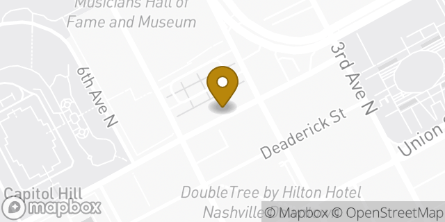 Map showing the location of Dunkin' in Nashville, TN 37219