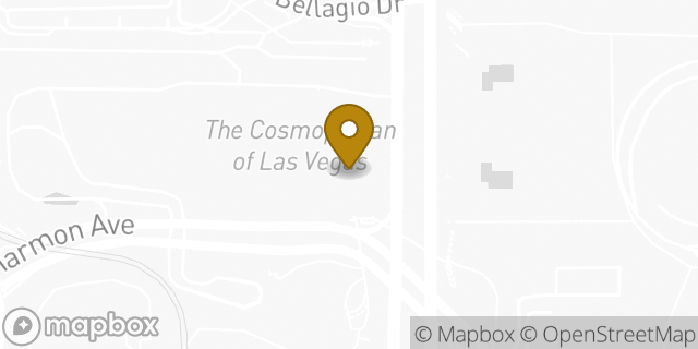 Map showing the location of Starbucks in Las Vegas, NV 89109