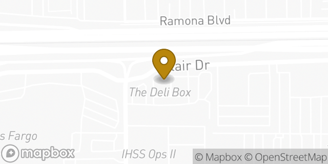 Map showing the location of Starbucks in El Monte, CA 91731