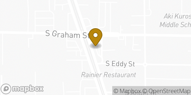 Map showing the location of Starbucks in Seattle, WA 98118