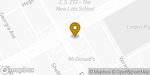 Map showing the location of Chipotle Mexican Grill in Brooklyn, NY 11207