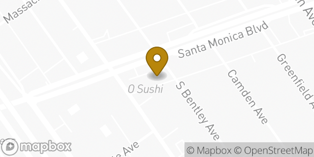 Map showing the location of Panera Bread in Los Angeles, CA 90025