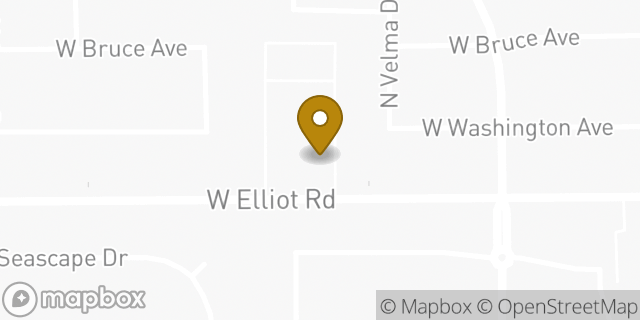 Map showing the location of The Church of Jesus Christ of Latter-day Saints in Gilbert, AZ 85233