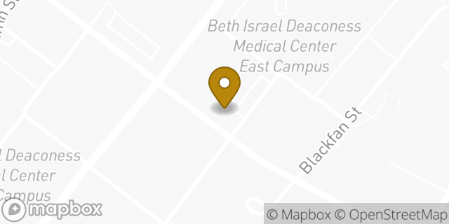 Map showing the location of Starbucks in Boston, MA 02215