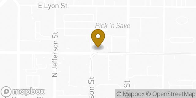 Map showing the location of Chipotle Mexican Grill in Milwaukee, WI 53202