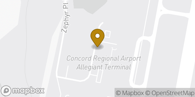 Map showing the location of Enterprise Rent-A-Car in Concord, NC 28027